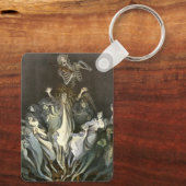 Halloween, Skeleton Violinist en Ghosts Sleutelhanger (Achterkant)