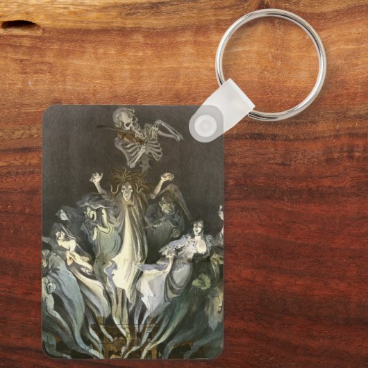  Halloween, Skeleton Violinist en Ghosts Sleutelhanger (Achterkant)