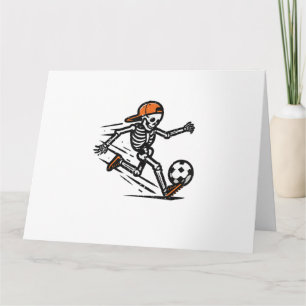 Halloween Skeleton Voetbal Football Kostuum Mannen Kaart