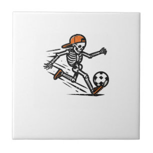 Halloween Skeleton Voetbal Football Kostuum Mannen Tegeltje