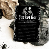 Halloween Skeleton Vrijgezellenfeest Bucket List G Kaart