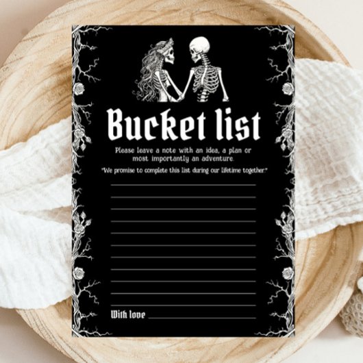 Halloween Skeleton Vrijgezellenfeest Bucket List G Kaart