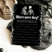 Halloween Skeleton Waar waren ze paar spel Kaart