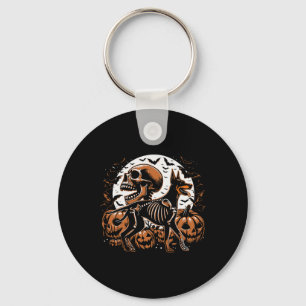 Halloween Skeleton Walking Skelet Doberman Dog Sleutelhanger