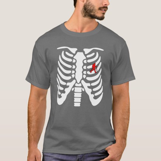 Halloween Skeleton Wandelvrienden T-shirt (Voorkant)