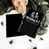 Halloween Skeleton Wedding A-Z Vrijgezellenfeest G Kaart