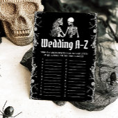 Halloween Skeleton Wedding A-Z Vrijgezellenfeest G Kaart