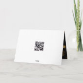 Halloween Skeleton Wedding Champagne Toast Kaart (Achterkant)