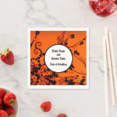 Halloween Skeleton Wedding Knapkins Servet (Insitu)