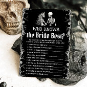 Halloween Skeleton Wie kent de bruid beste spel Kaart