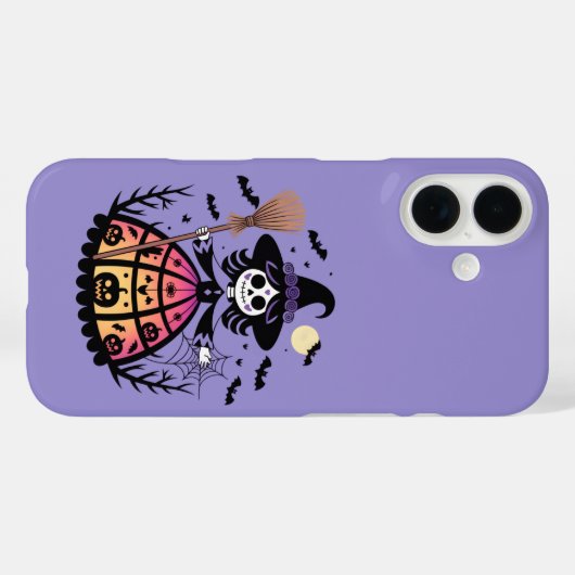 Halloween Skeleton Witch Case-Mate iPhone Case (Achterkant (horizontaal))