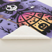 Halloween Skeleton Witch Sherpa Deken (3/4)