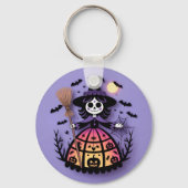 Halloween Skeleton Witch Sleutelhanger (Achterkant)