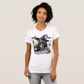 Halloween Skeleton Witch T-shirt voor dames - Funn (Voorkant volledig)
