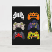Halloween Skeleton Zombie Gaming Controllers  Kaart (Voorkant)