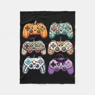 Halloween Skeleton Zombie Gaming Controllers Mummy Fleece Deken