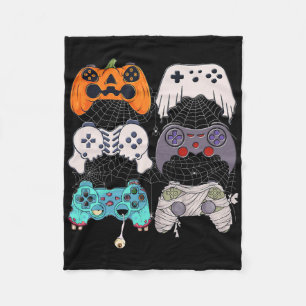 Halloween Skeleton Zombie Gaming Controllers Mummy Fleece Deken