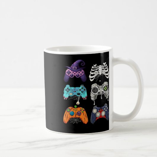 Halloween Skeleton Zombie Gaming Controllers Mummy Koffiemok (Rechts)