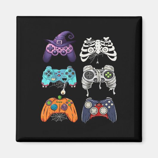 Halloween Skeleton Zombie Gaming Controllers Mummy Magneet (Voorkant)