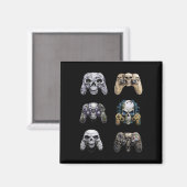 Halloween Skeleton Zombie Gaming Controllers Mummy Magneet (Voorkant / Achterkant)