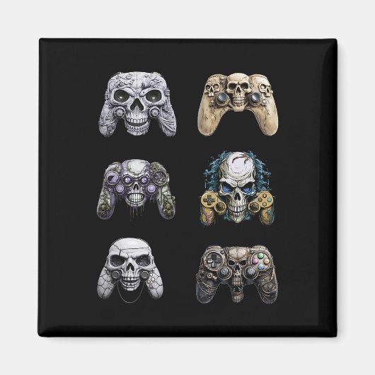 Halloween Skeleton Zombie Gaming Controllers Mummy Magneet (Voorkant)