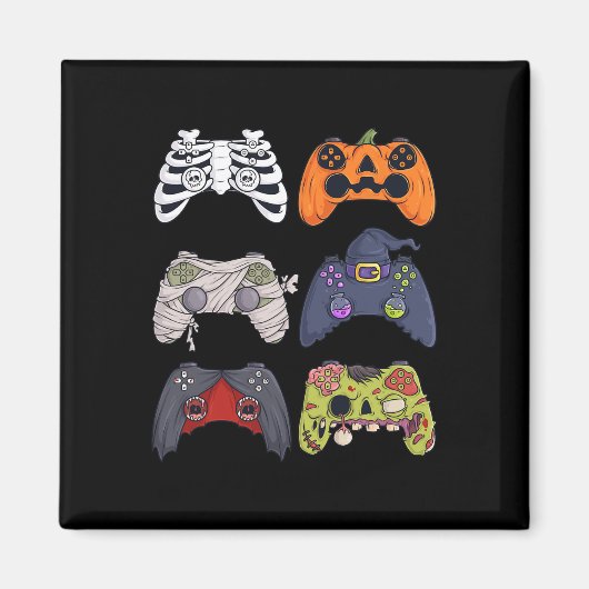 Halloween Skeleton Zombie Gaming Controllers Mummy Magneet (Voorkant)