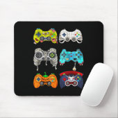 Halloween Skeleton Zombie Gaming Controllers Mummy Muismat (Met muis)