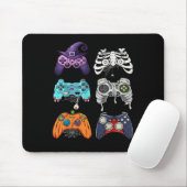 Halloween Skeleton Zombie Gaming Controllers Mummy Muismat (Met muis)
