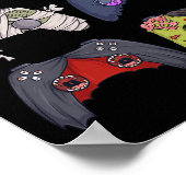 Halloween Skeleton Zombie Gaming Controllers Mummy Poster (Hoek)
