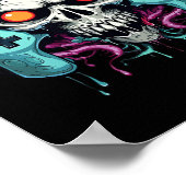 Halloween Skeleton Zombie Gaming Controllers Mummy Poster (Hoek)