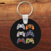 Halloween Skeleton Zombie Gaming Controllers Mummy Sleutelhanger (Voorkant)