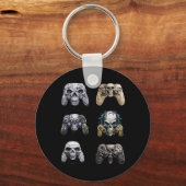 Halloween Skeleton Zombie Gaming Controllers Mummy Sleutelhanger (Voorkant)