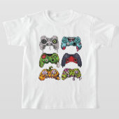 Halloween Skeleton Zombie Gaming Controllers Mummy T-shirt (Laagn)