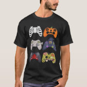 Halloween Skeleton Zombie Gaming Controllers Mummy T-shirt (Voorkant)