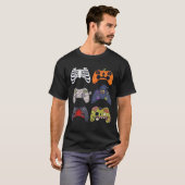 Halloween Skeleton Zombie Gaming Controllers Mummy T-shirt (Voorkant volledig)