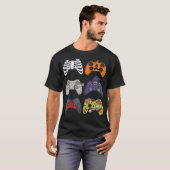 Halloween Skeleton Zombie Gaming Controllers Mummy T-shirt (Voorkant volledig)