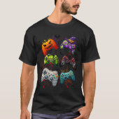 Halloween Skeleton Zombie Gaming Controllers Mummy T-shirt (Voorkant)