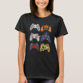 Halloween Skeleton Zombie Gaming Controllers Mummy T-shirt (Voorkant)