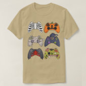 Halloween Skeleton Zombie Gaming Controllers Mummy T-shirt (Design voorkant)