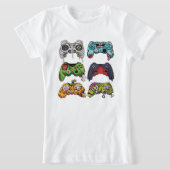 Halloween Skeleton Zombie Gaming Controllers Mummy T-shirt (Laagn)