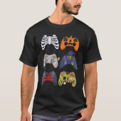 Halloween Skeleton Zombie Gaming Controllers Mummy T-shirt (Voorkant)