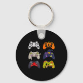 Halloween Skeleton Zombie Gaming Controllers Sleutelhanger (Voorkant)