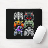 Halloween Skeleton Zombie Mummy Gaming Controllers Muismat (Met muis)