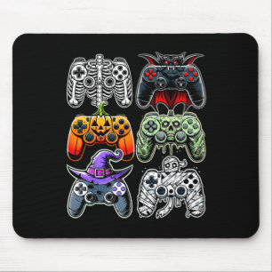Halloween Skeleton Zombie Mummy Gaming Controllers Muismat