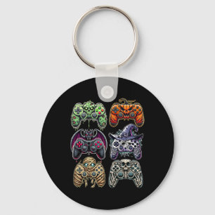 Halloween Skeleton Zombie Mummy Gaming Controllers Sleutelhanger