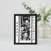 Halloween Skeletons Briefkaart (Staand voorkant)