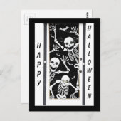 Halloween Skeletons Briefkaart (Voorkant / Achterkant)