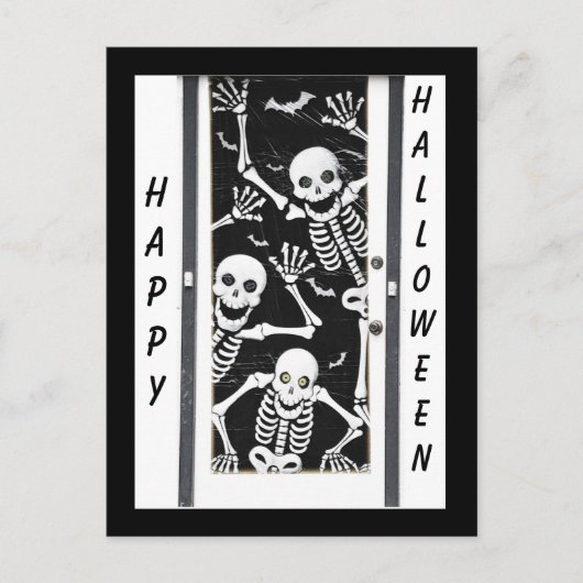 Halloween Skeletons Briefkaart (Voorkant)