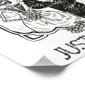 Halloween Skeletons bruid en bruidegom net getrouw Poster (Hoek)