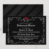 Halloween Skeletons bruiloft repetitie uitnodiging (Voorkant / Achterkant)